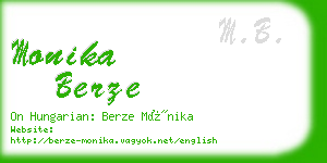 monika berze business card